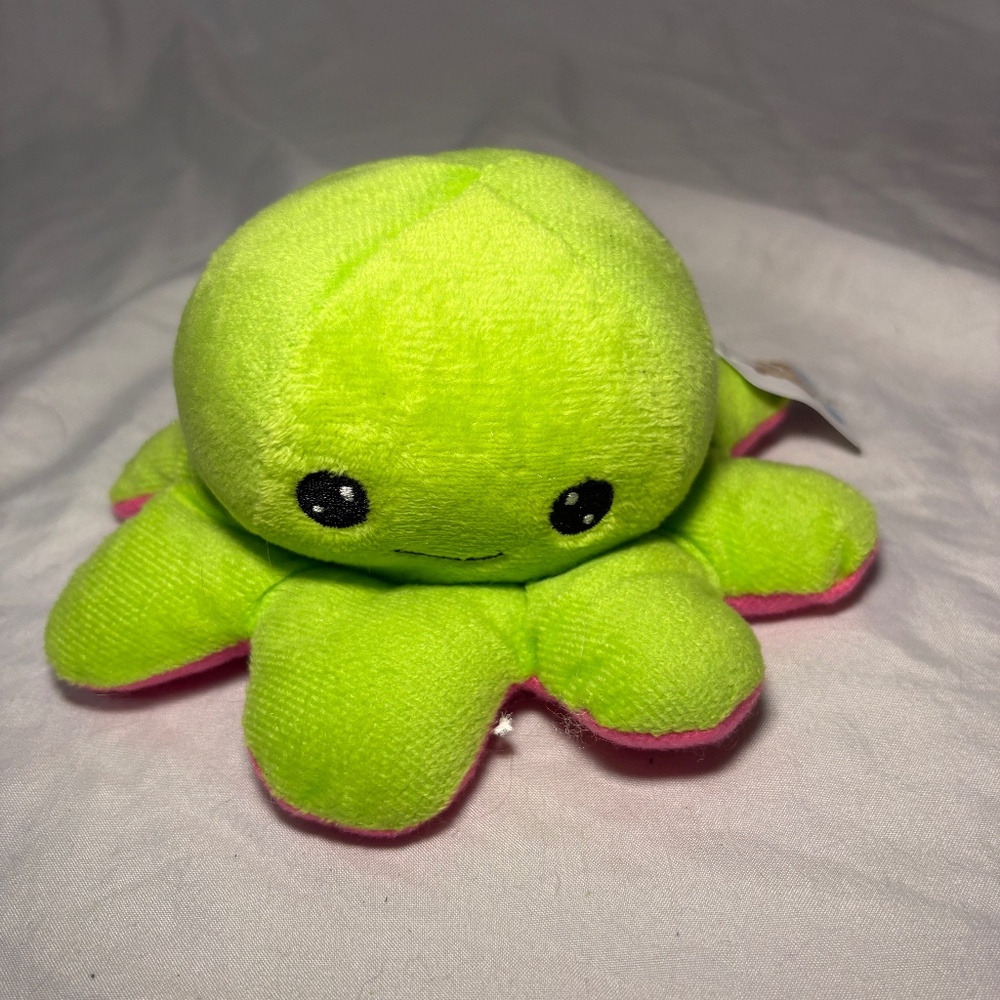 Goffa Octopus Green 7" Plush Smile Smiley Face Stuffed Animal Kids Childrens NWT